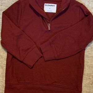 Old Navy Men's Maroon Zip-Up Sweater